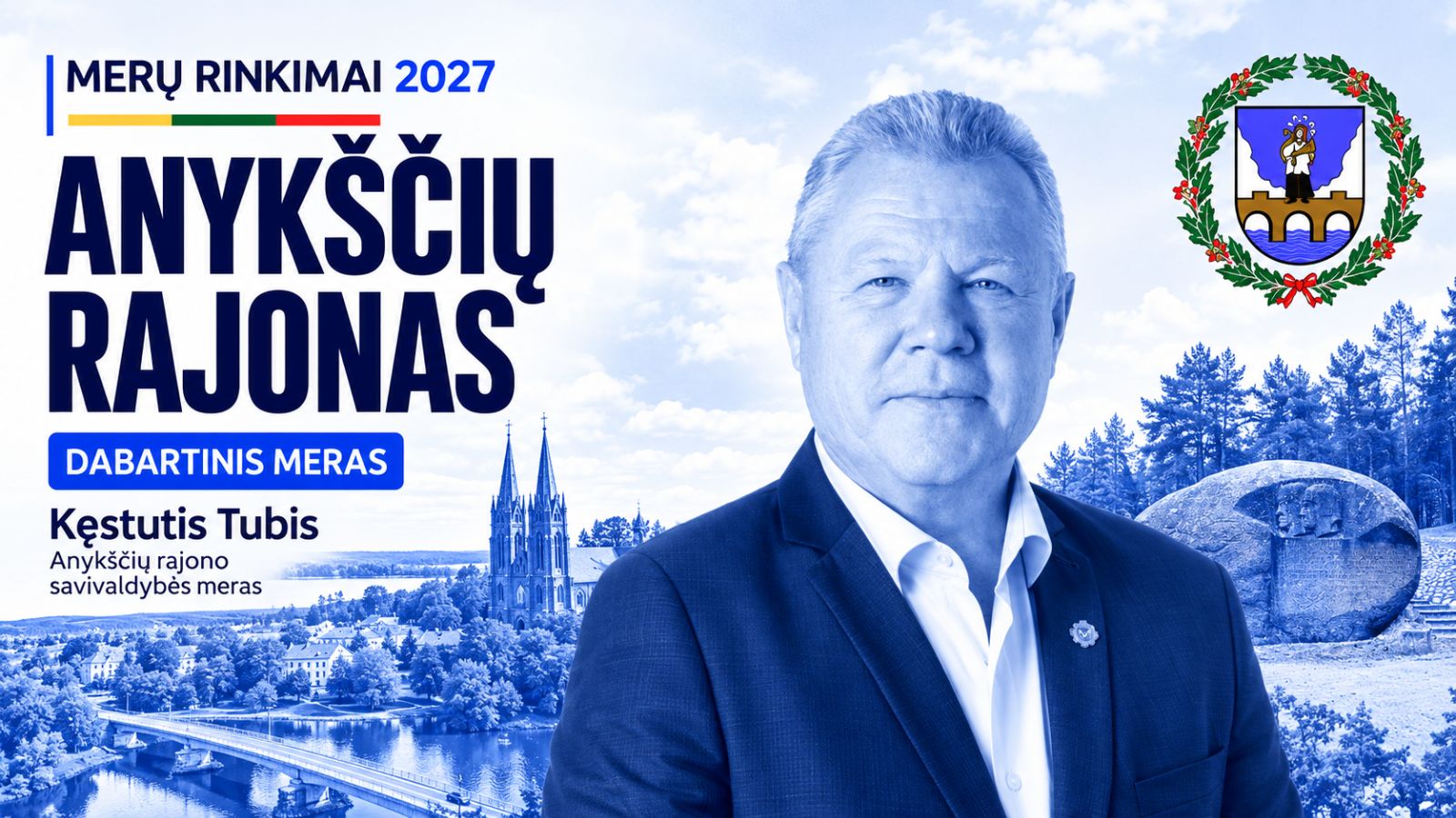 Ar balsuotumėte už dabartinį Anykščių rajono savivaldybės merą 2027 m. rinkimuose?